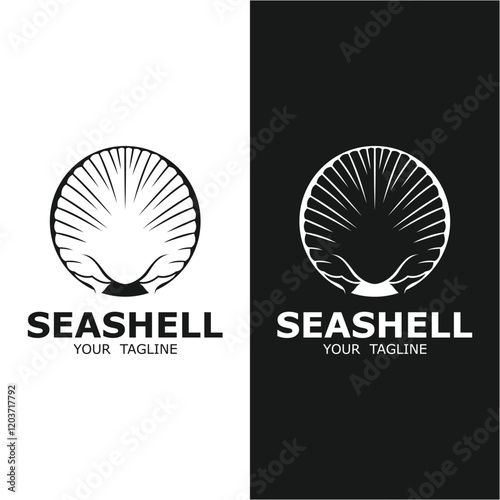 seashell Elegant logo design. logo suitablel for observation labs, food, Beauty And Cosmetic and many business fields.