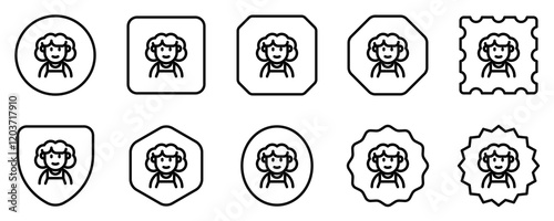 Editable middle aged woman avatar vector icon. User, profile, identity, persona. Part of a big icon set family. Perfect for web and app interfaces, presentations, infographics, etc