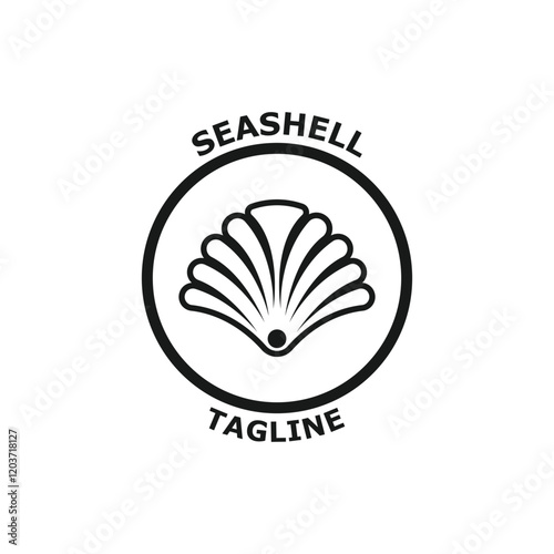 seashell Elegant logo design. logo suitablel for observation labs, food, Beauty And Cosmetic and many business fields.
