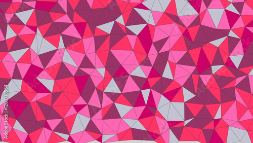 Pink and Purple - Geometric Triangular Background Pattern