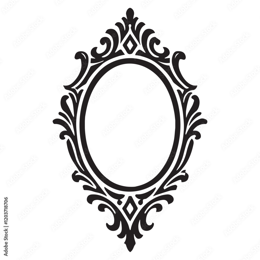 Stunning Gothic Mirror Frame Vector for Custom Designs
Stunning Gothic Mirror Frame Vector for Custom Designs