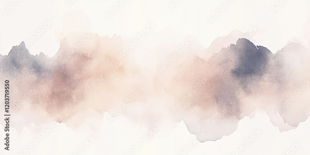 Obraz premium Delicate Watercolor Wash Abstract Background with Soft Blends and Textured Paper.