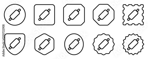 Editable rolling pin vector icon. Bakery, cooking, appliances,  kitchenware, food. Part of a big icon set family. Perfect for web and app interfaces, presentations, infographics, etc