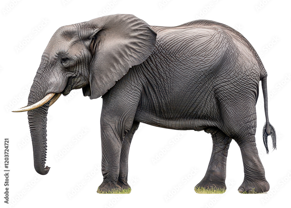 Obraz premium Majestic elephant standing proudly in nature.