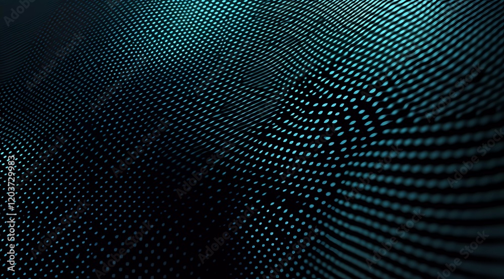 Big Size Blue Digital Wave Background: Futuristic and Modern Design Material