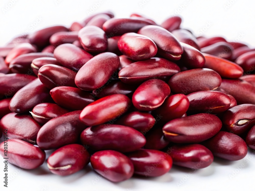 High-Resolution Photo of Red Beans Pile on White Background - Perfect for Food Blogs and Culinary Websites High-Resolution Photo of Red Beans Pile on White Background - Perfect for Food Blogs and Culinary Websites