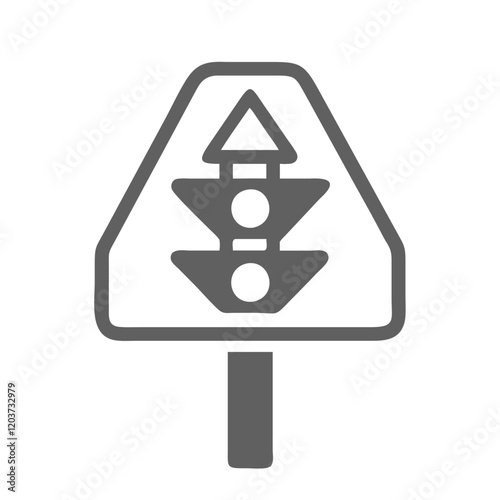 traffic light icon vector