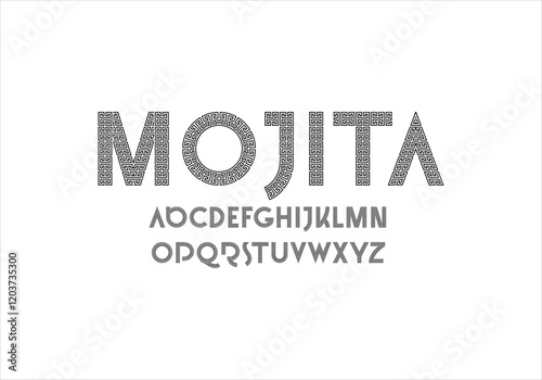 Mojita font for logo and headline. Isolated vector typeset Free Download Mojita font for logo and headline. Isolated vector typeset - GFXLoad
