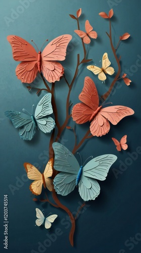 Wallpaper Mural autumn leaves on the water Torontodigital.ca