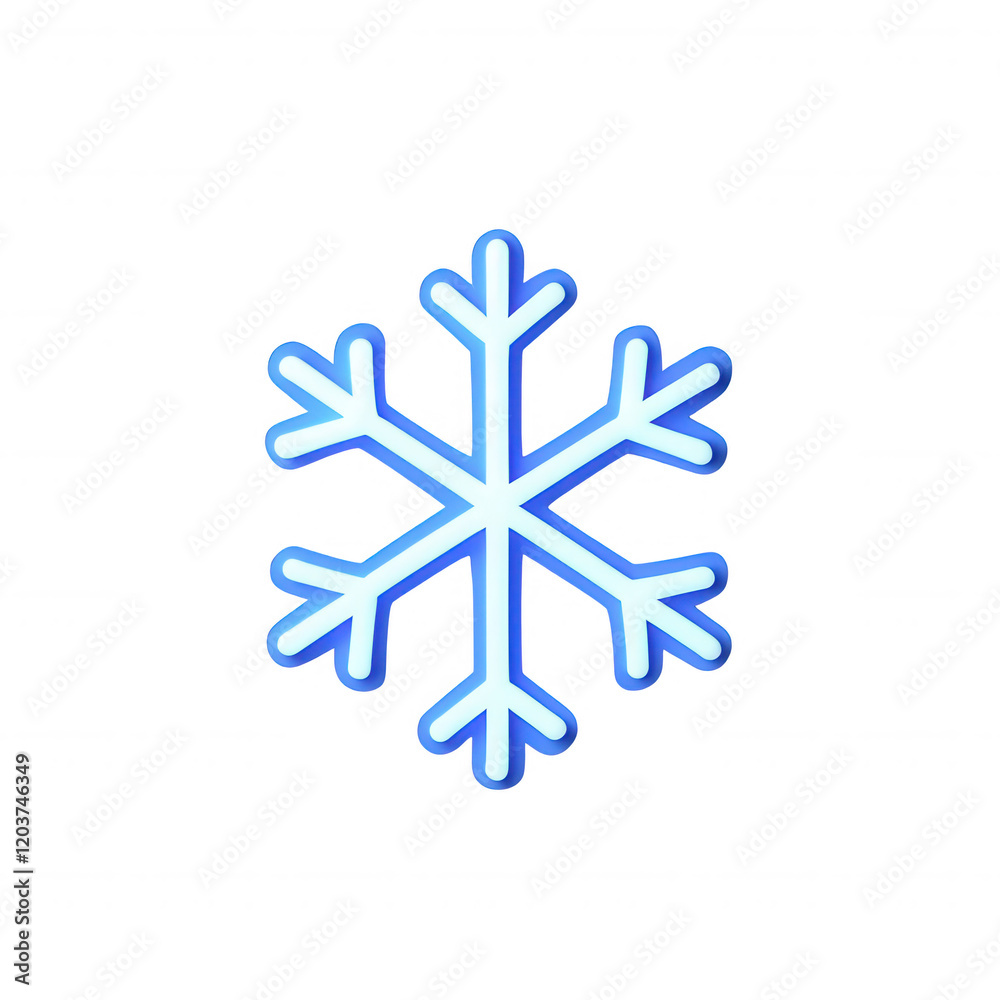 A bright blue snowflake graphic design on a transparent background., isolated on a transparent background. A bright blue snowflake graphic design on a transparent background., isolated on a transparent background.