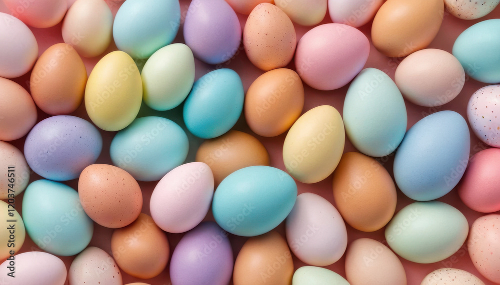 Abstract seamless pattern of colorful pastel Easter eggs Abstract seamless pattern of colorful pastel Easter eggs