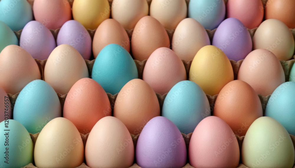 Abstract seamless pattern of colorful pastel Easter eggs Abstract seamless pattern of colorful pastel Easter eggs