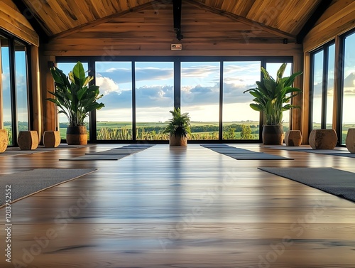 Goat yoga farm combining goat farming with wellness retreats, creating unique agritourism experiences