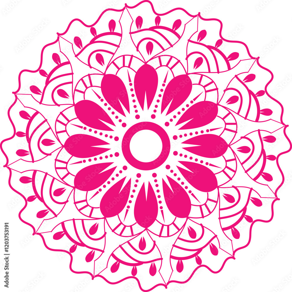 Mandala flower design