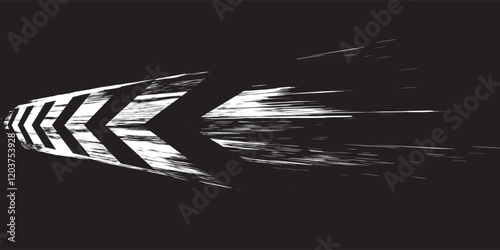 Drift background monochrome with texture wheel marks and drift in skidding, rounded tire marks. Vector isolated texture.