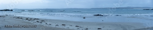 Panorama. View of Atlantic ocean. Donegal, Ardara. 