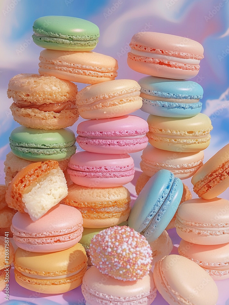 colorful macarons colorful macarons