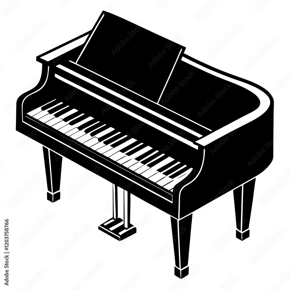 piano keys isolated on white piano keys isolated on white