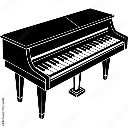 piano keys vector illustration