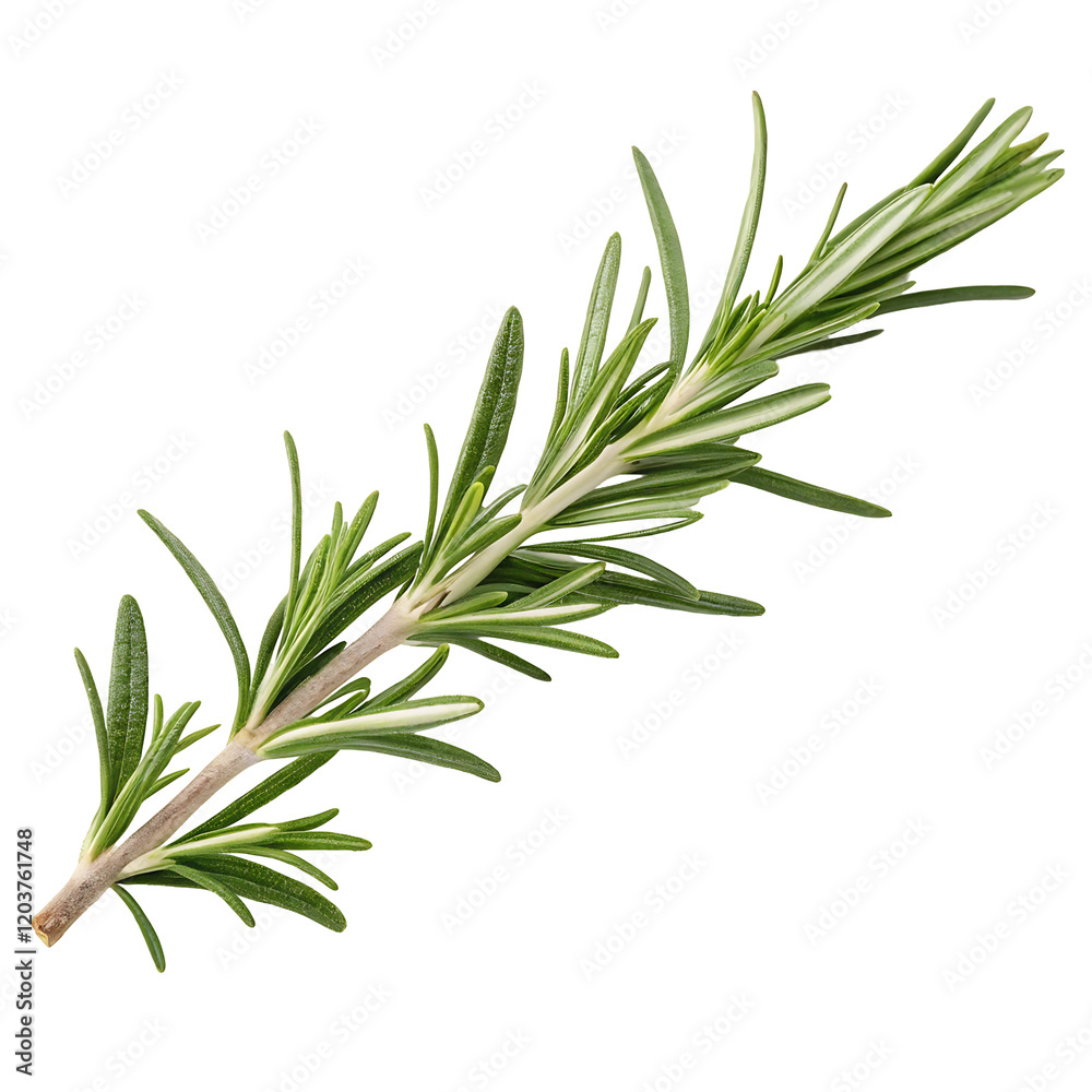 Fototapeta premium rosemary twig isolated on white