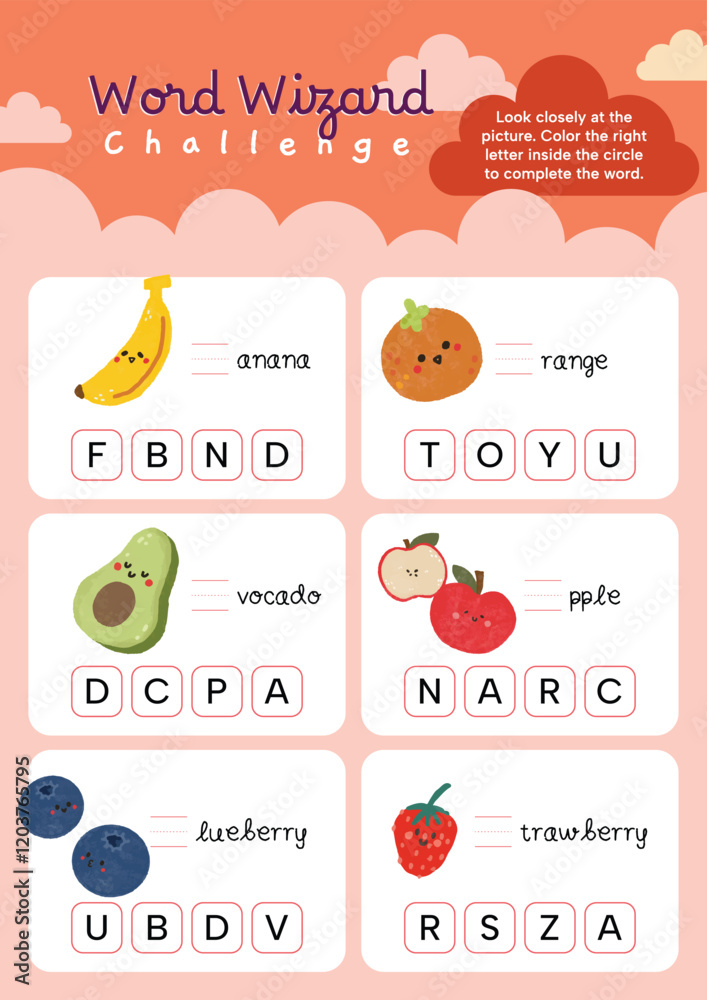 Flat Design Vector Cute Complete the Alphabet in Front of Objects Worksheet. Fun Printable for Kids to Learn ABCs and Recognize Object or Animal Names. Perfect for Teachers, Students, and Homeschoolin Flat Design Vector Cute Complete the Alphabet in Front of Objects Worksheet. Fun Printable for Kids to Learn ABCs and Recognize Object or Animal Names. Perfect for Teachers, Students, and Homeschoolin
