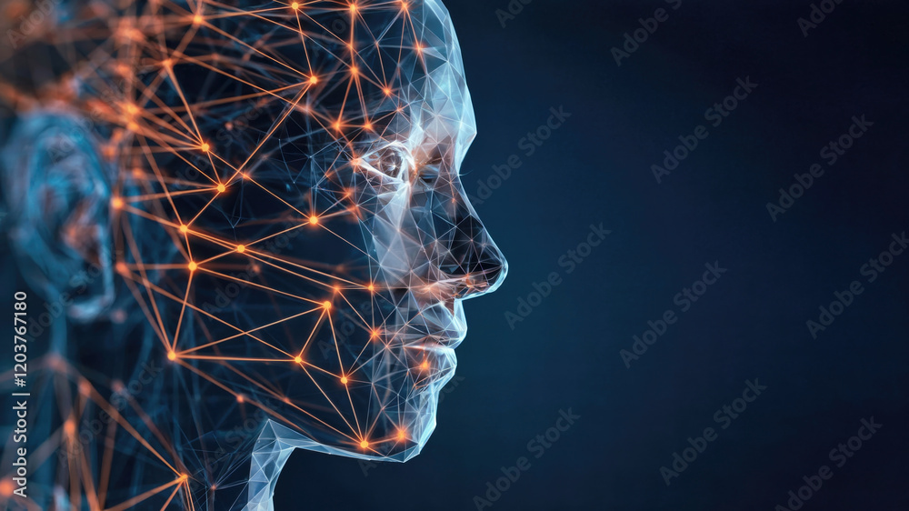 AI-Powered Neural Network Face AI-Powered Neural Network Face