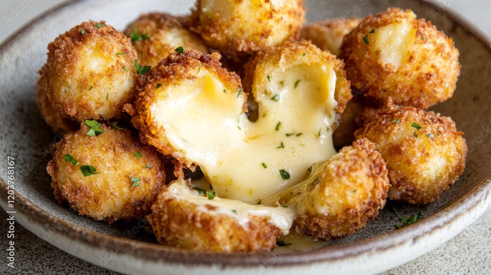 Crispy Fried Cheddar and Green Pepper Bites, Golden Melted Cheese, Savory Flavor, Gourmet Snack, Appetizer, Culinary Delight Crispy Fried Cheddar and Green Pepper Bites, Golden Melted Cheese, Savory Flavor, Gourmet Snack, Appetizer, Culinary Delight
