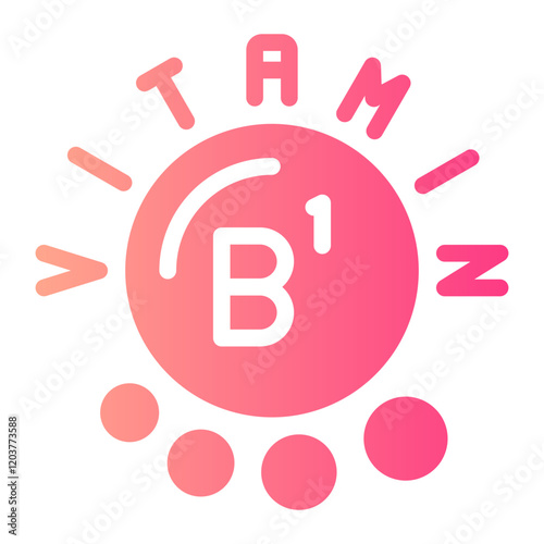 vitamin b1 gradient icon