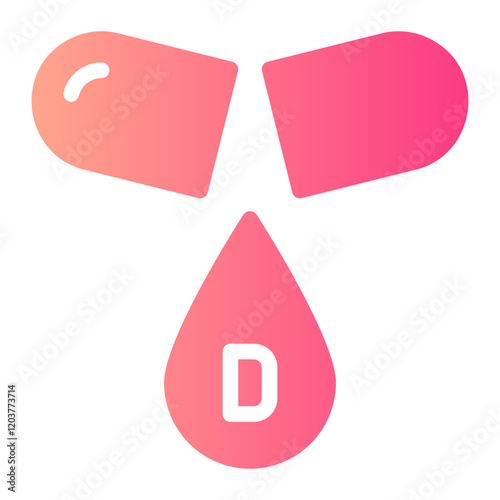 vitamin d gradient icon