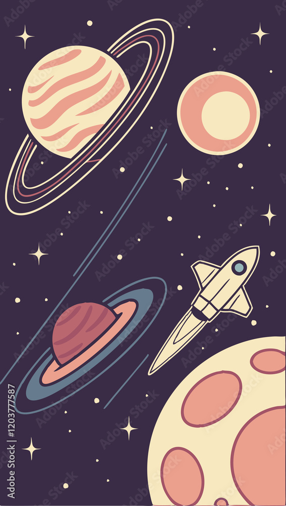 Fototapeta premium set of planets