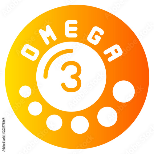 omega 3 gradient icon