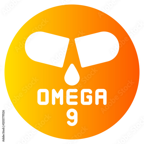 omega 9 gradient icon