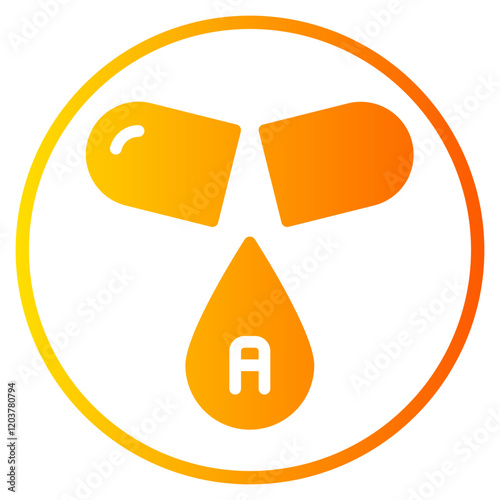 vitamin a gradient icon