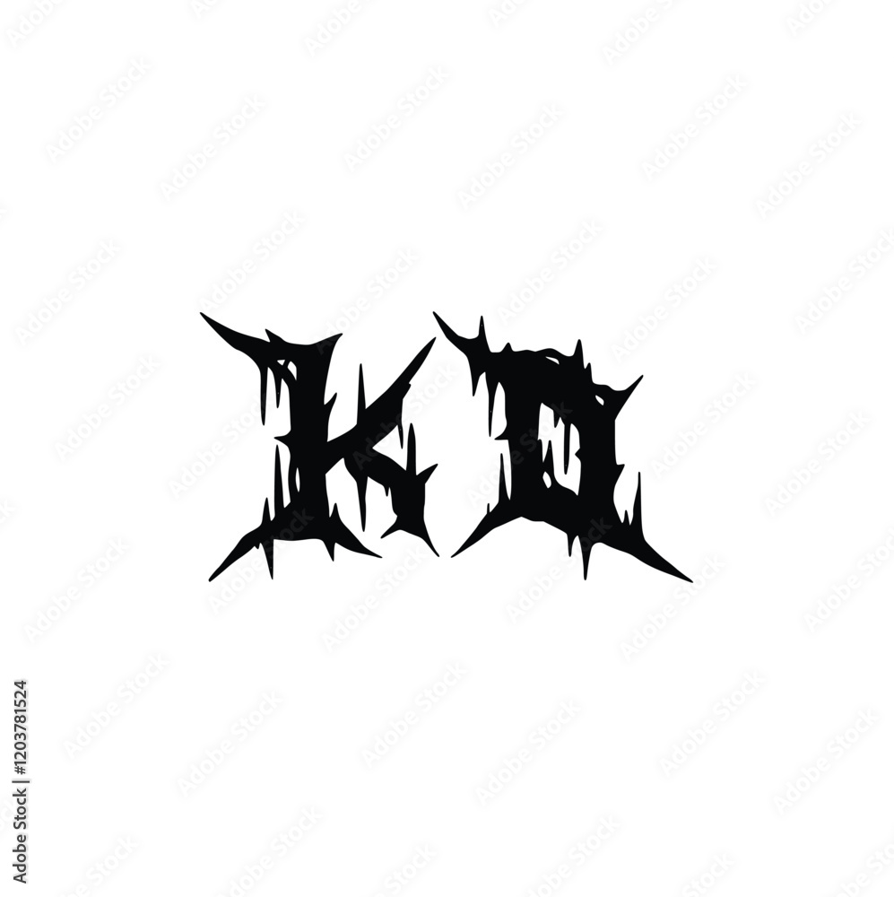 Fototapeta premium KO monogram logo design letter text name symbol monochrome logotype alphabet character simple logo