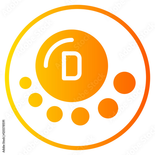 vitamin d gradient icon