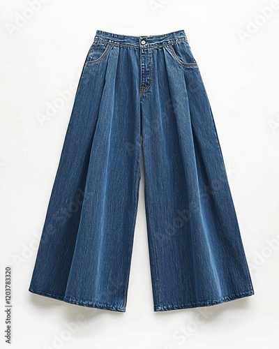 Wide Leg Denim Pants
