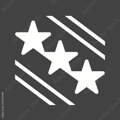 Elections Glyph Inverted illustration.