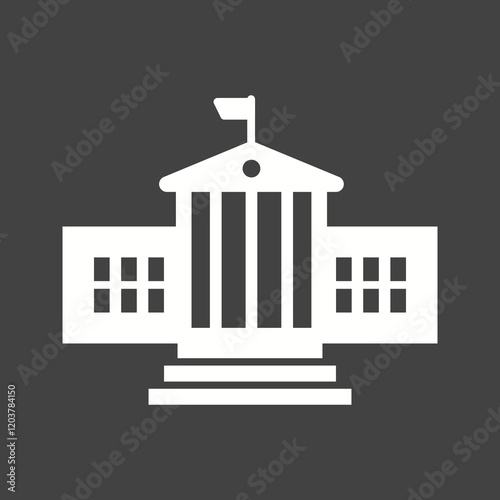 Elections Glyph Inverted illustration.