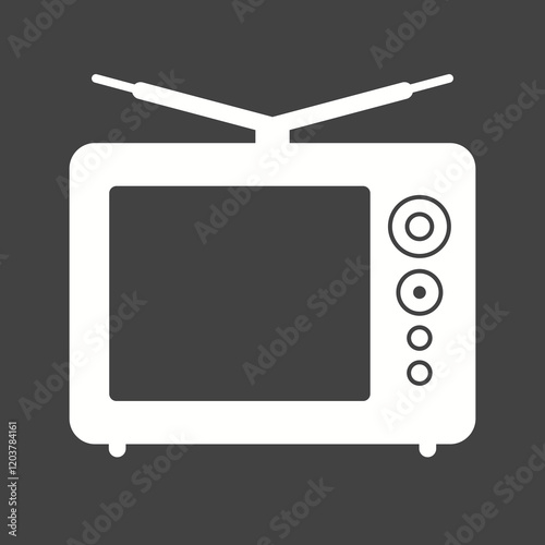 Elections Glyph Inverted illustration.