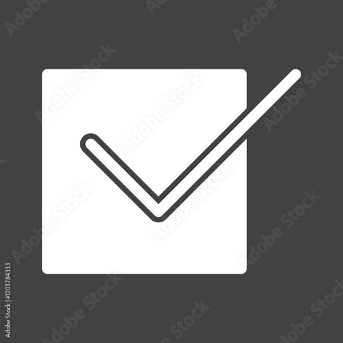 Elections Glyph Inverted illustration.