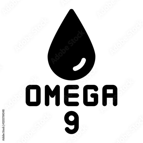 omega 9 glyph icon