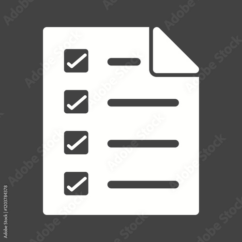 Elections Glyph Inverted illustration.