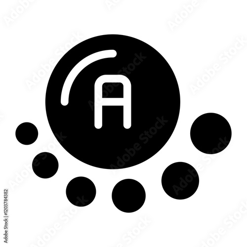 vitamin a glyph icon