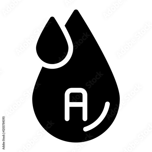 vitamin a glyph icon