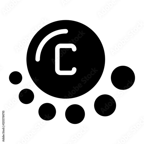 vitamin c glyph icon