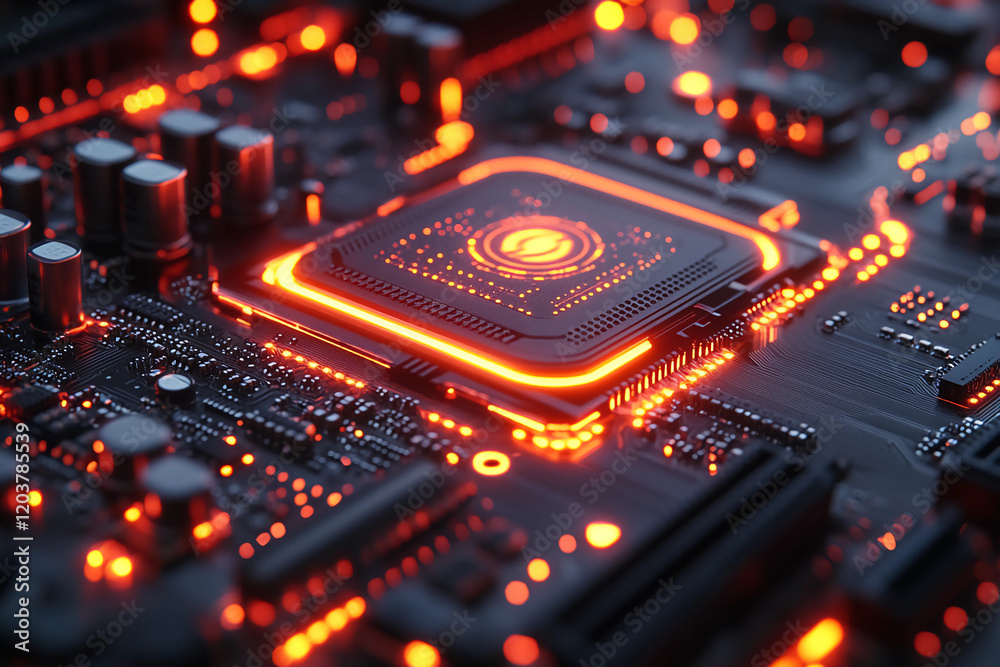 Fototapeta premium Cutting-Edge Graphics Processing SoC for Immersive Gaming Experiences