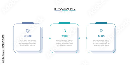 Mission vision values icon design.Organization mission vision values icon design vector. vector illustration isolated on white background