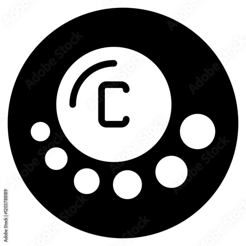 vitamin c glyph icon