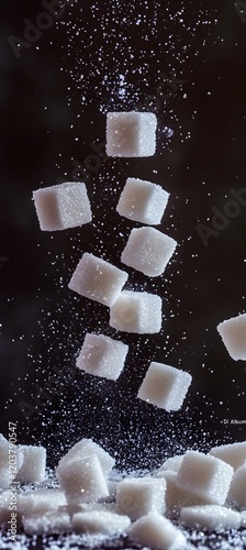 Sugar cubes are falling from the sky