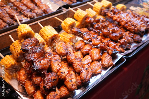 Obraz na płótnie Street Food in Bangkok, Thailand - タイ バンコク 屋台メシ w salonie
